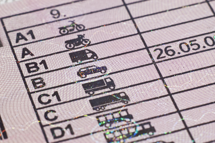 Carnet de conducir clase B